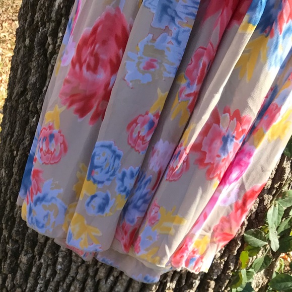 Margo & Sebastian floral flutter sleeve dress - Picture 12 of 13